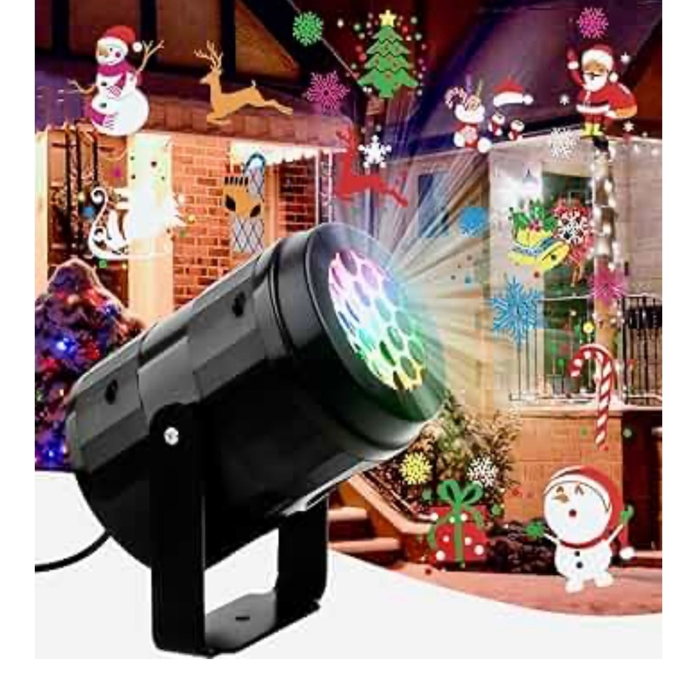 Festive LED Projector Light - Black